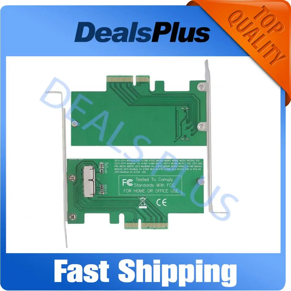 Новый PCI Express PCIE E в 4X адаптер Карточка SSD конвертировать карты для Macbook Air Pro A1398 A1502