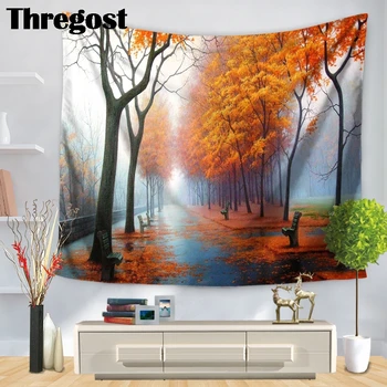

Thregost Nature Scenic Large Macrame Wall Hanging Bohemian Decoration for Dorm Room Bedroom 3D Wall Carpets Tapestry Art