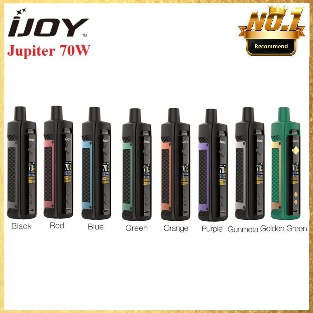 Оригинальный IJOY Jupiter 70W Pod Kit 0 6/0.2ohm сетка катушки RBA 5 мл 96 дюймов TFT экран