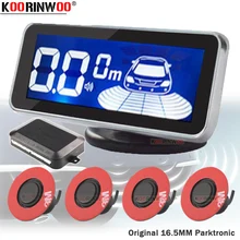 Koorinwoo ЖК-экран с плоским роматом датчик парковки автомобиля человеческий голос/Биби звук парктроник датчик Автомобильный шаг электронный детектор