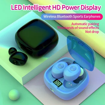 

Headphones Bluetooth 5.0 Earphone TWS HIFI Mini In-ear Sports Running Headset Support iOS/Android Phones HD Call