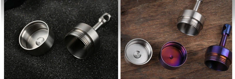 EDC водонепроницаемый Pure titanium Pill Box гироскоп-образный портативный медицинский чехол для таблеток для экстренных случаев открытый контейнер для таблеток