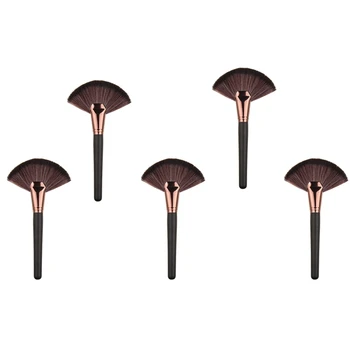 

5Pc Soft Makeup Large Fan Brush Blush Powder Foundation Make Up Tool Big Fan Cosmetics Brushes