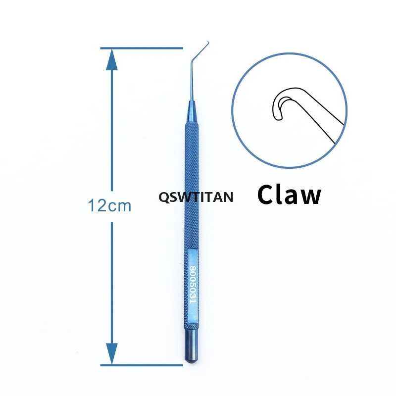 Ophthalmic Titanium instruments Phaco Chopper 4 types claw/1.25mm/1.5mm/1.95mm tip eye Veterinary surgical Tools veterinary surgical instruments,ophthalmic microsurgical scissors,ophthalmic surgical instruments