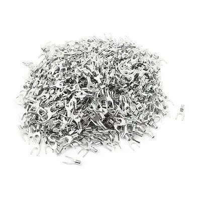 

1000x 1.25-4S Non-Insulated Spade Cable Terminals for AWG 22-16