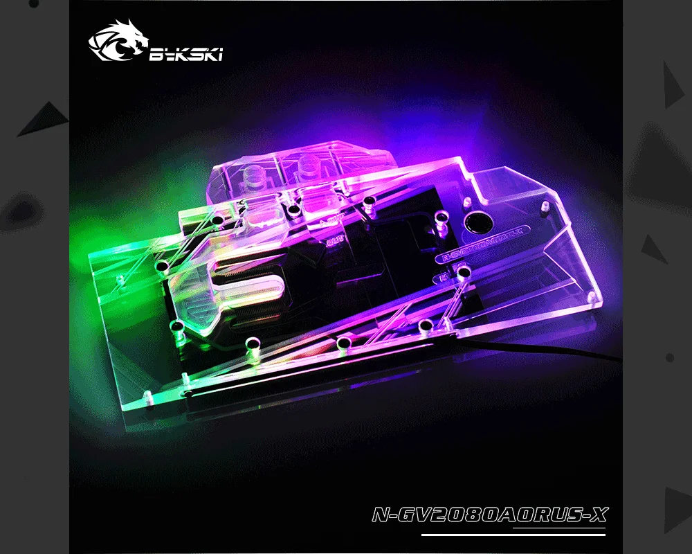 Bykski N-GV2080AORUS-X, полное покрытие видеокарты блок водяного охлаждения для Gigabyte AORUS RTX2080 Xtreme 8G/RTX2070 Xtreme