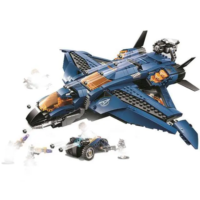 Marvel Avengers 4 Endgame Ultimate Quinjet набор совместим с 76130 76129 76126 76131 строительные блоки кирпичные игрушки для детей - Цвет: SY1323 No Box