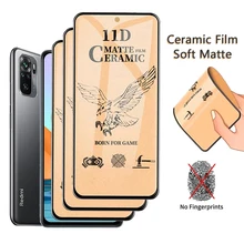 

Matte 9D Ceramic Film Screen Protector For Redmi 9A 9T 9C NFC 4X Note 10 9S Pro Max 4G 5G Protective Class Black Edge Soft