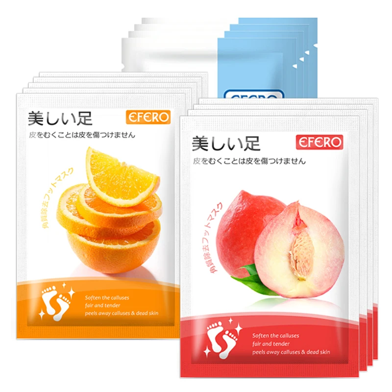 

3Pair Foot Mask Remove Dead Skin Feet Exfoliating Mask Socks for Pedicure Socks Peeling Feet Masks Soften Heel Mask Patches