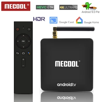 

MECOOL KM8 Android 9.0 Smart TV Box 2GB DDR4 RAM 16GB ROM WiFi 2.4G&5G Android TV Box USB 3.0 Set Top TV Box 4K Media Player