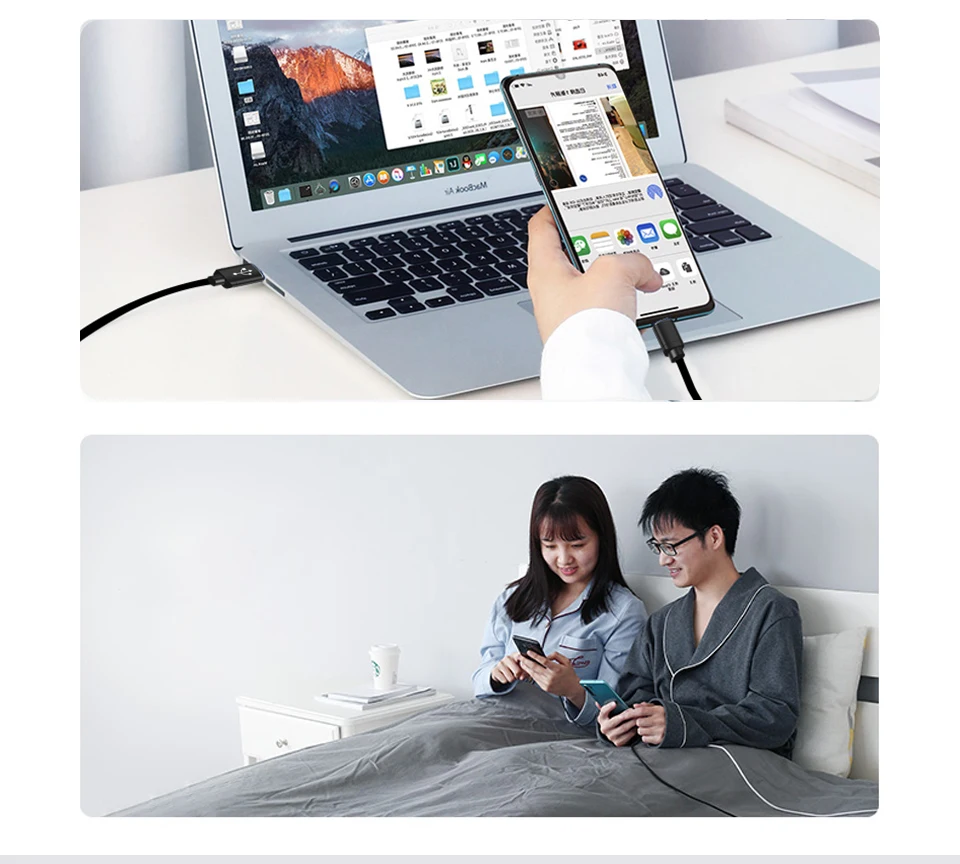 Mofi Usb type C кабель для samsung Note 10 Mi9 Usb C кабель провод для быстрого заряда Usb-C мобильный телефон зарядный шнур пакет сумка коричневый