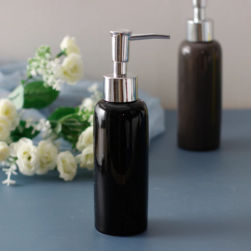 Pradžia Vonios reikmenys Keramika Rankų dezinfekavimo priemonės buteliukas Gėlės Lukšto losjonas Buteliukas Spaudimas Padalytas butelis Muilo dozatorius Tuščias butelis