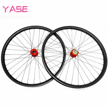 

Bicycle 29er mtb wheelset hookless 37x24mm carbon wheels Hope pro 4 hubs 6 nails 100x15 142x12mm carbon wheelset disc brake