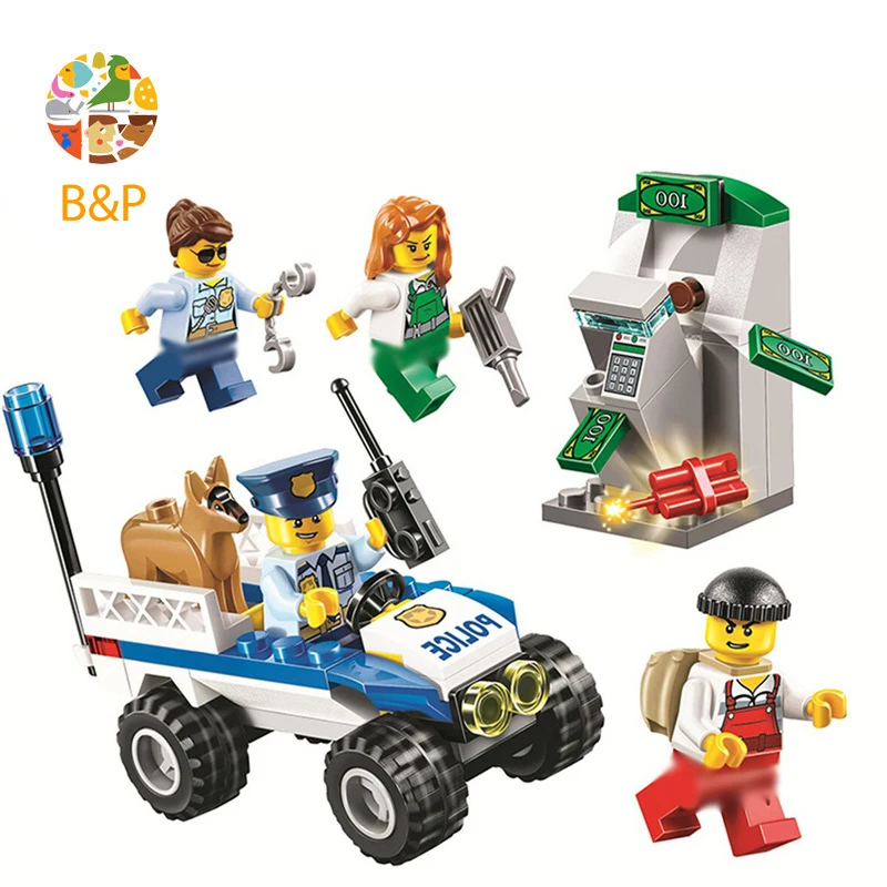 

60136 104pcs city Series The Police Starter Model Building Blocks Bricks Enlighten Toys for Children 10653 Gift