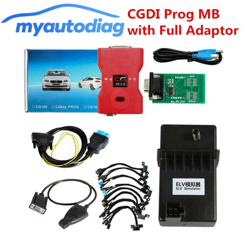 

Latest V2.8.3.1 CGDI Prog MB Benz Key Programmer Support All Key Lost with Full Adapters for ELV Repair,100% Original