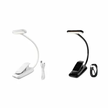 

USB LED Clip Book Light Mini Clip-On Flexible Bright LED Book Reading Lamp For Travel Bedroom Desktop Reading Christmas Gifts