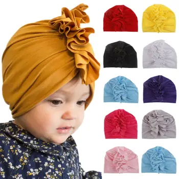 

Imcute Baby Spring Autumn Fashion Newborn Toddler Kids Baby Boy Girl Indian Turban Knot Cotton Beanie Hat Cap