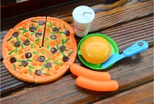 

toye kitchen set Children Play Toy Kitchen Utensils Suit Fruit Birthday Cake And The Unisex Finished Goods Plastic Food 2020