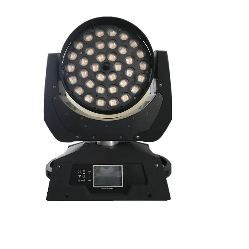 6 шт./лот, led 36x18, светильник для мытья, движущаяся головка, светильник, zoom RGBWAUV, 6в1, светодиоды, ZOOM, движущаяся головка с одним круговым светодиодом, управляемые