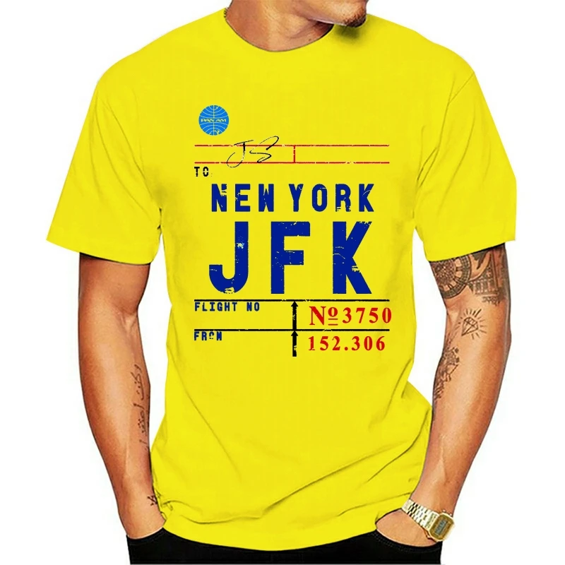 

Men t-shirt Vintage Airline Tag Series JFK Airport York by designedforflight tshirt Women t shirt