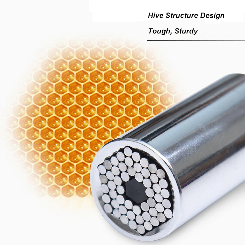 7-19mm Head Set Socket Sleeve Square Head Ratchet Wrench Ratchet Spanner Head Key Sleeve Socket Hand Tools Power Drill Kits (13)