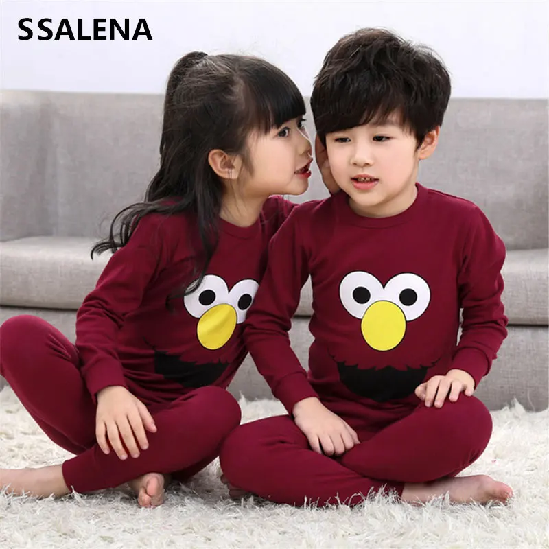 

Children Clothes Kids 100% Cotton Clothing Set Girls O Neck Pajamas Sets Girls Cartoon Sleepwear Baby Comfy Loose Pyjama D0092
