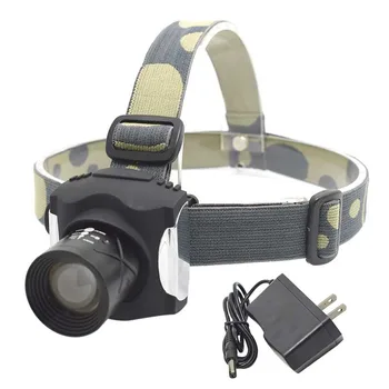 

Rechargeable 3 Modes Led Head Lamp Built-in Battery T6 Headlight White Light Zoomable Head Flashlight Forehead Torch for Camping