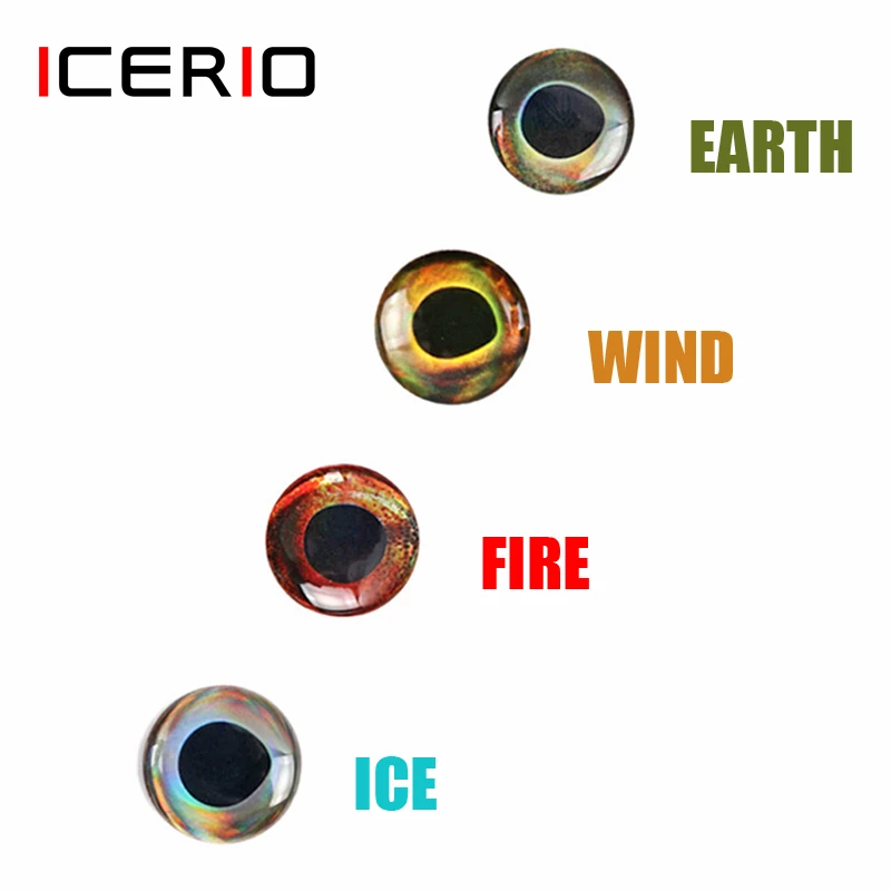 Icerio 50pcs Holographic 3d 4d Epoxy Fish Eyes For Fly Tying Streamers Fishing Lures Wood Plastic Lure Making Fishing Lures Aliexpress