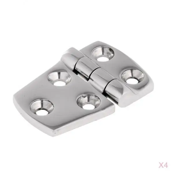 4pcs Boat Door Hatch Locker Hinge Short Side- Heavy Duty Stainless Steel