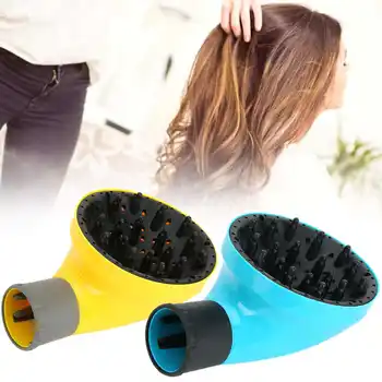 

Universal Hair Diffuser Profession Blow Dryer Hair Dryer Diffuser for Curly Wavy Hair Curly Barber Tool Accessories Yellow/ Blue