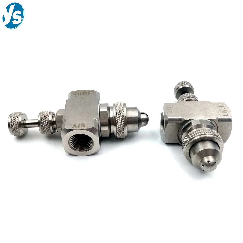 YS 304 Stainless Steel air atomizing nozzles,Water Mist Spray Fog Misting Nozzle Good Quality 4