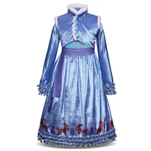 Нарядное платье Эльзы Детские костюмы принцессы Эльзы для девочек детское платье снежинки сказочные платья принцессы платье из двух частей