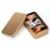 Xin Jia Yi Packaging Custom Food Grade Tin Can Black Metal Square Boxes Aluminum Tea Tin Box