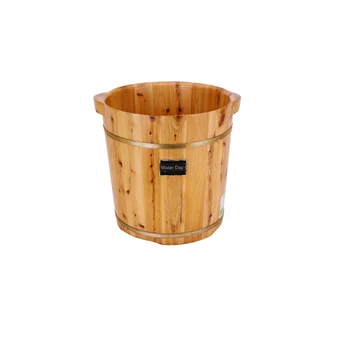 

Household Foot Bath Bubble Foot Barrel Profound Barrels Of 40 Cm Solid Wood Crus Washing Foot Barrels Of Wooden Footbath