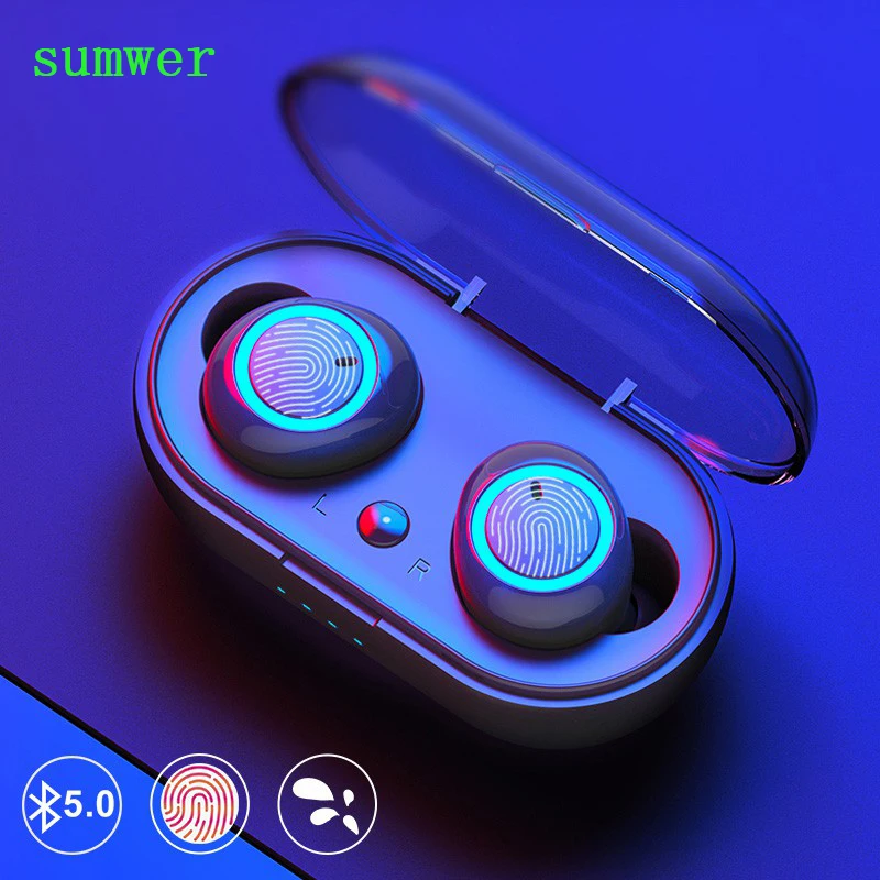 Quality W1 Earphone TWS Stereo Wireless Earbuds Bluetooth Headset Touch Control Earphone Handsfree With Microphone