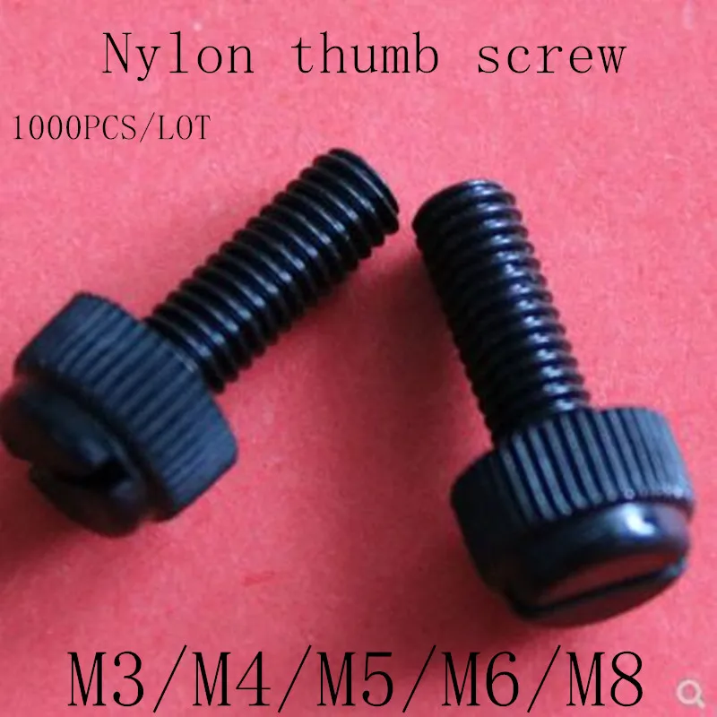 Details about   Screws Nylon Screws Plastic Screws Nuts M3 M4 M5 M6 PC 50-100PCS 