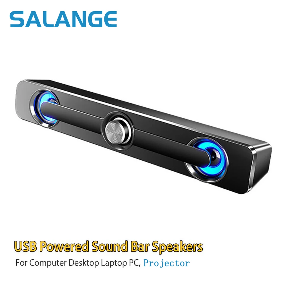 Caixa de Som Auxiliar de 3,5 mm com Bluetooth, USB e Fio, Estéreo para Projetor, PC, Laptop, Celular e Computador_voghion.com