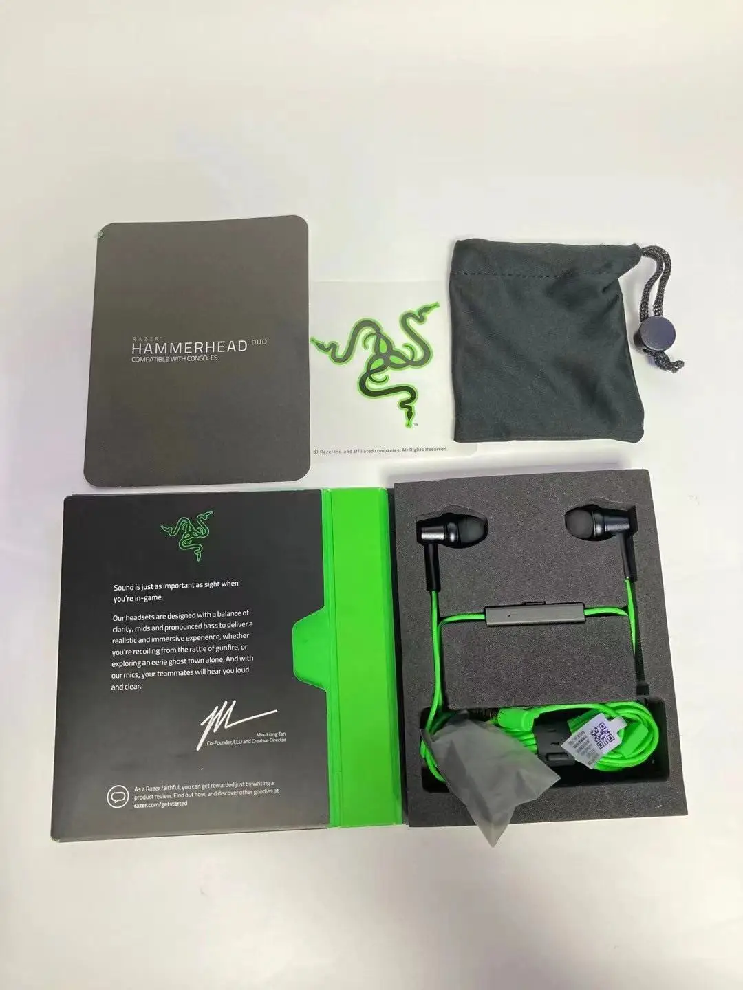 Wired headphones For Raze Hammerhead Duo Gaming earphone high