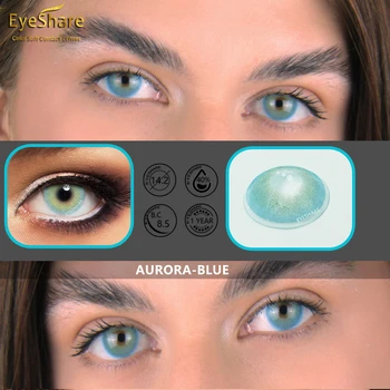 

EYESHARE 1 Pair Ocean Aurora Contacts Lenses Eye Cosmetic Lenses Colored Contacts for Eyes
