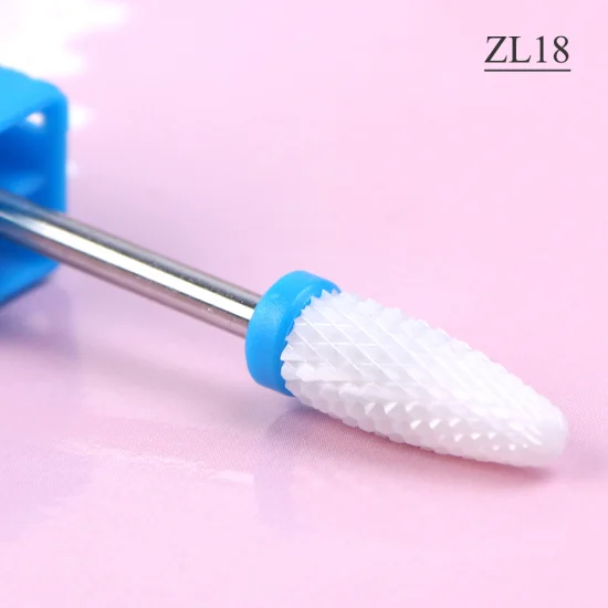 STZ 1 шт. алмаз керамика дрель для ногтей Бур резчик для маникюра карбидные сверла электрическая машина жидкость для снятия геля пилки для ногтей ZL01-25 - Цвет: ZL18