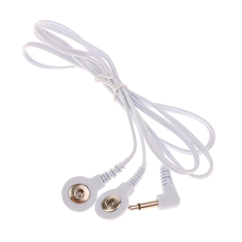 2/4Buttons New Electrotherapy Electrode Lead Electric Shock Wires Cable For Tens Massager Connection Cable Massage & Relaxation