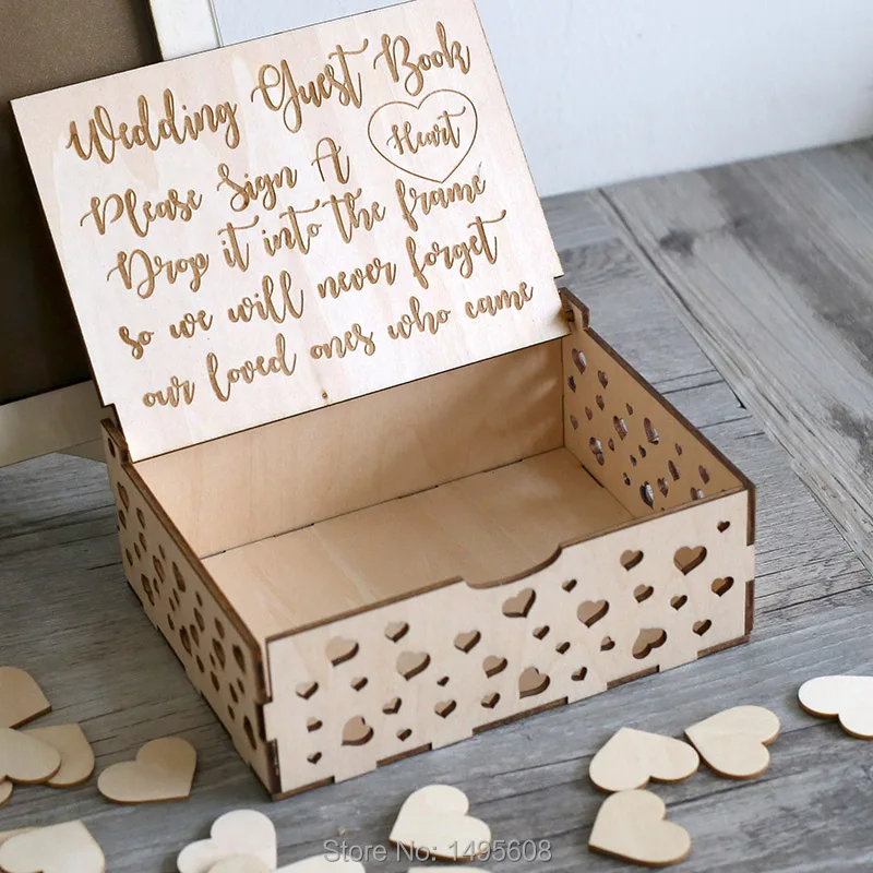Custom Wedding castle Guest Book Alternative Mason Jar Unique wedding sign Drop Box wooden wedding supplies