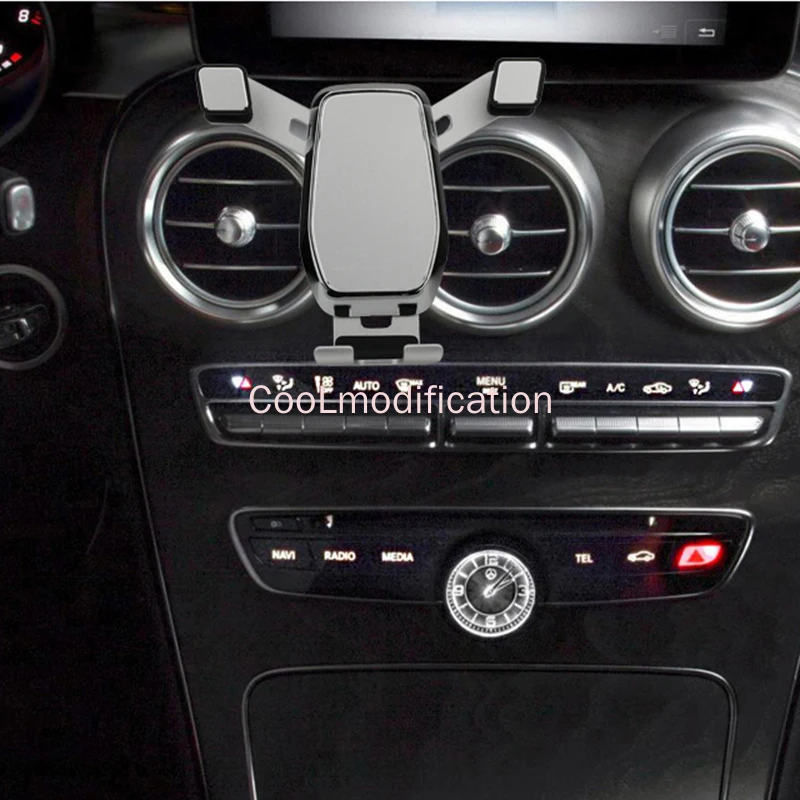 Mobile Phone Holder Phone Holder Car phone holder for Mercedes W205 GLC COUPE S205 C205 glc x253 300 C250 C260 car navigation holder Mobile phone stand c-class