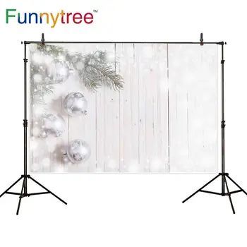 

Funnytree background photography Winter bell tree Christmas new Year Bokeh Board backdrops photocall photophone fotografia
