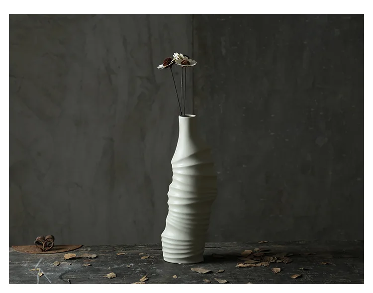 Скандинавская абстракция, керамическая ваза для ресторана, крыльца, спальни, ремесло, ТВ, украшение шкафа, украшения, современный минималистичный домашний декор