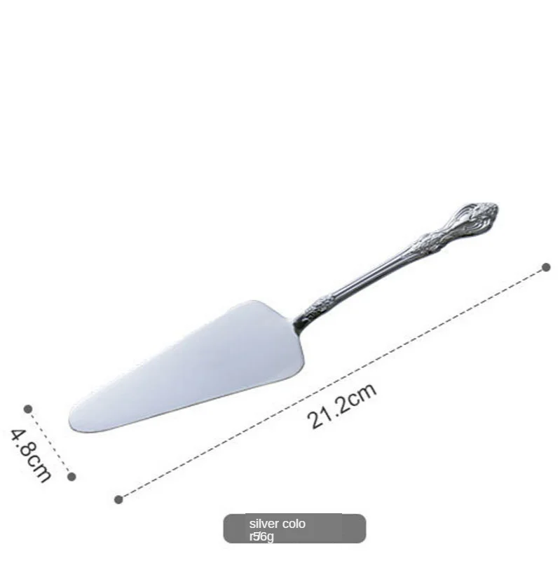 Gold Cake Shovel Spatula Baking Pastry Tools Wedding Cake Serve Baroque Party Decorating Shovel Restaurant Silverware