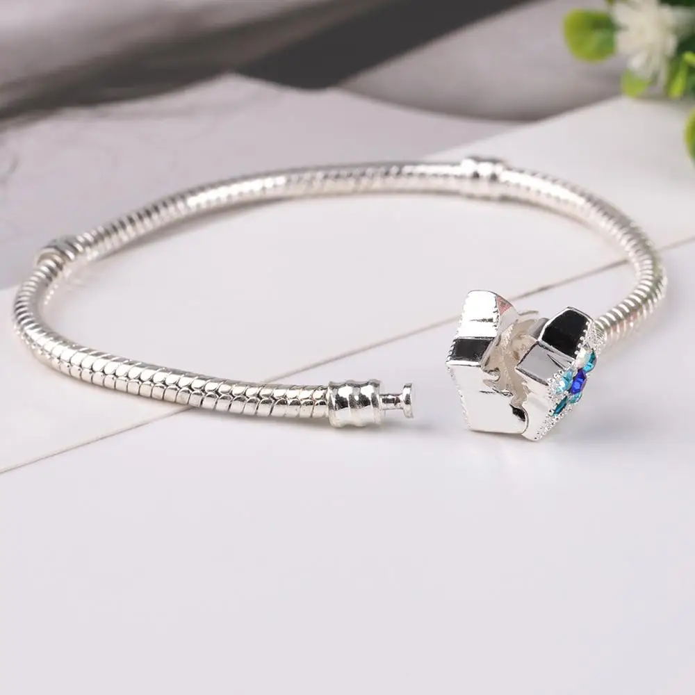Charm Bracelet Rose Gold Silver Color Alloy Snake Chain Basic Bracelets For Fashion Women Bead DIY Jewelry bracelet jewelry