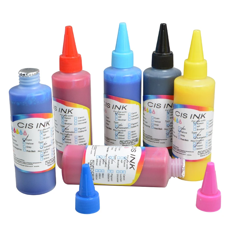 Tinta de transferencia de calor por sublimación para impresora de inyección  de tinta EPSON (6 colorx100ml)|Kits de recarga de tinta| - AliExpress