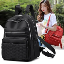 

Women's Backpack 2021 Fashion Female Rucksack Diamond Lattice Lady Backpacks Oxford Ladies Bagpack Women Waterproof Mochila Sac