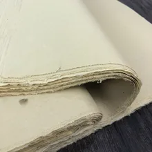 

Chinese Xuan Paper Blank Unedged Paper Antique Handmade Bamboo Pulp Calligraphy Painting Paper Half-Ripe Rice Paper Carta Riso